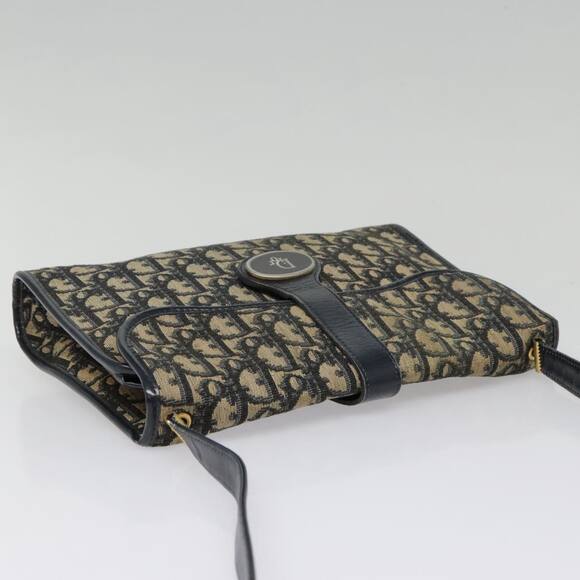 DIOR Trotter Canvas Shoulder Bag Navy - Picture 6 of 12